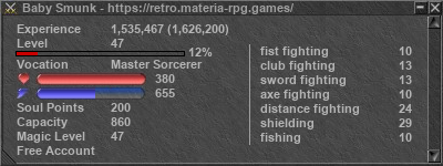 Signature for player Baby Smunk