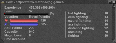 Signature for player Cow