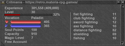 Signature for player Critmania