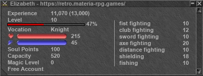 Signature for player Elizabeth