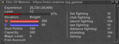 Signature for player Elric Of Materia