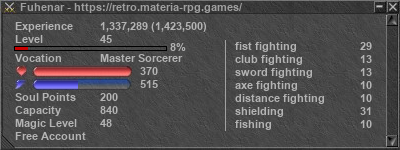 Signature for player Fuhenar