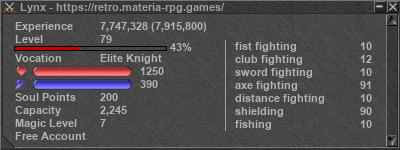 Signature for player Lynx