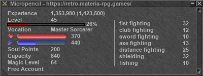 Signature for player Micropencil