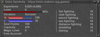 Signature for player Ostra Sanderka