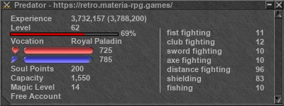 Signature for player Predator