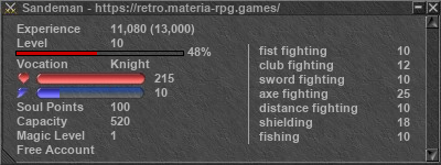 Signature for player Sandeman