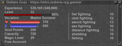 Signature for player Stekaru Gojo